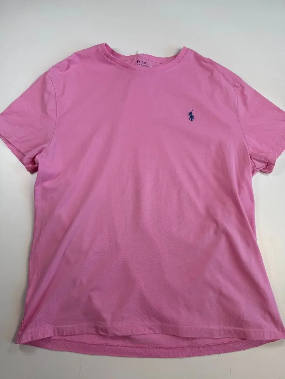 Polo Ralph Lauren Classic Fit Pink T-Shirt Men's Large Pony Logo Cotton
